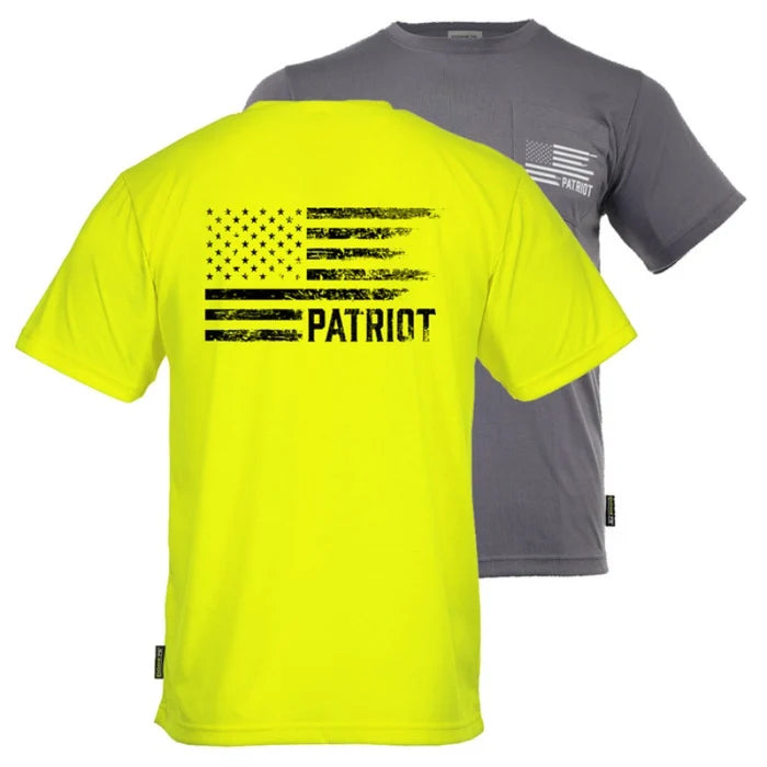 DOME75® EXIUS SERIES The Patriot Flag Viz-Tuff Short Sleeve T-Shirt - ESS26106A