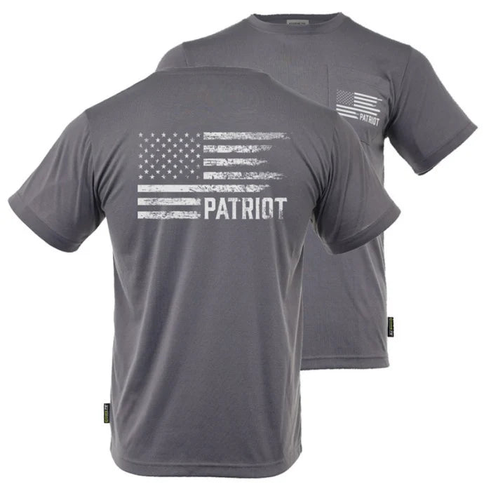 DOME75® EXIUS SERIES The Patriot Flag Viz-Tuff Short Sleeve T-Shirt - ESS26106A