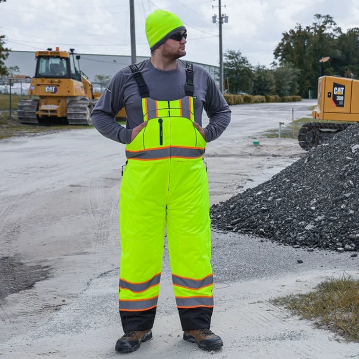 DOME75® OMNI Series Heavy Duty Hi-Vis ANSI Class E Thermal Insulated Winter Bib - OBB7755