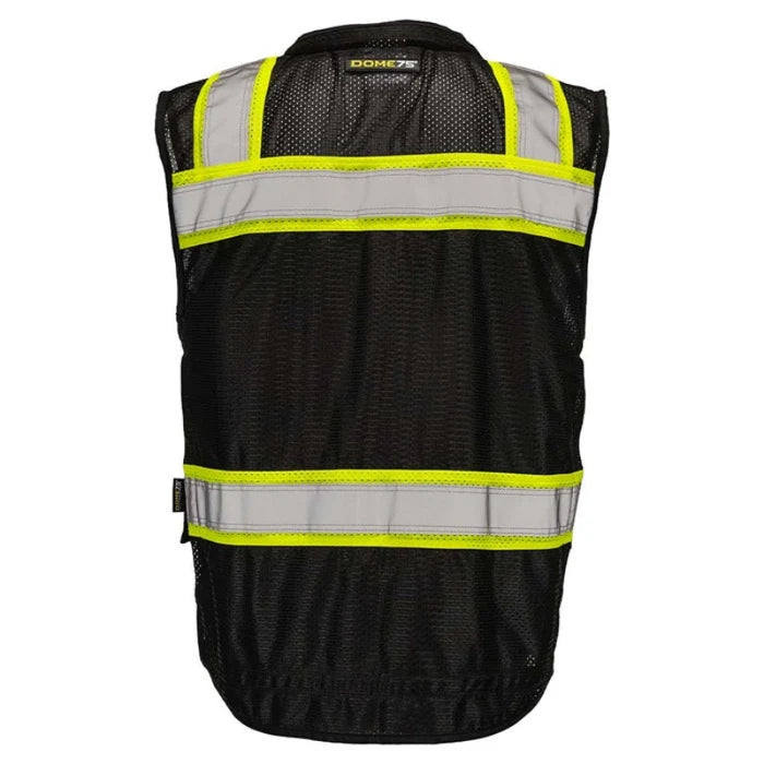 DOME75® OV6100 Enhanced Visibility Heavy Duty Utility Vest - OV6183-BKHY
