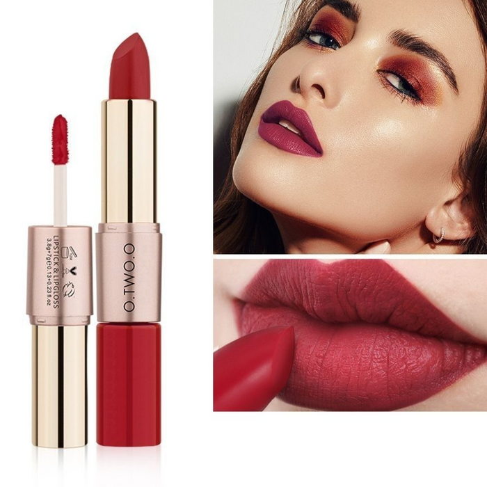 double-headed lipstick lip glaze lipstick long-lasting sweat-proof waterproof