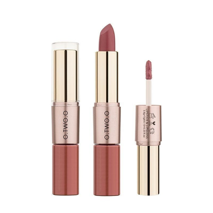 double-headed lipstick lip glaze lipstick long-lasting sweat-proof waterproof