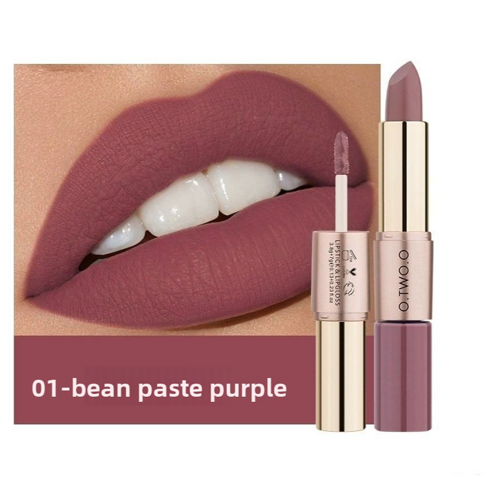 double-headed lipstick lip glaze lipstick long-lasting sweat-proof waterproof