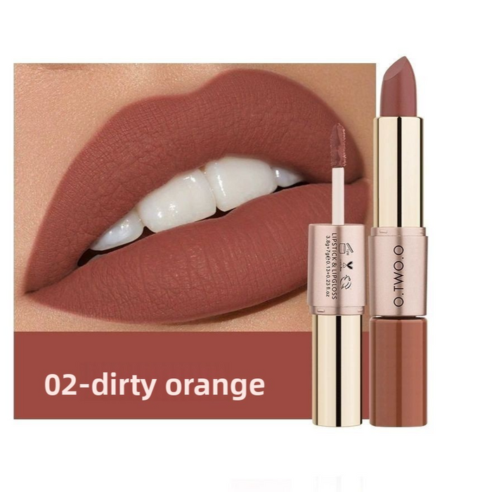 double-headed lipstick lip glaze lipstick long-lasting sweat-proof waterproof