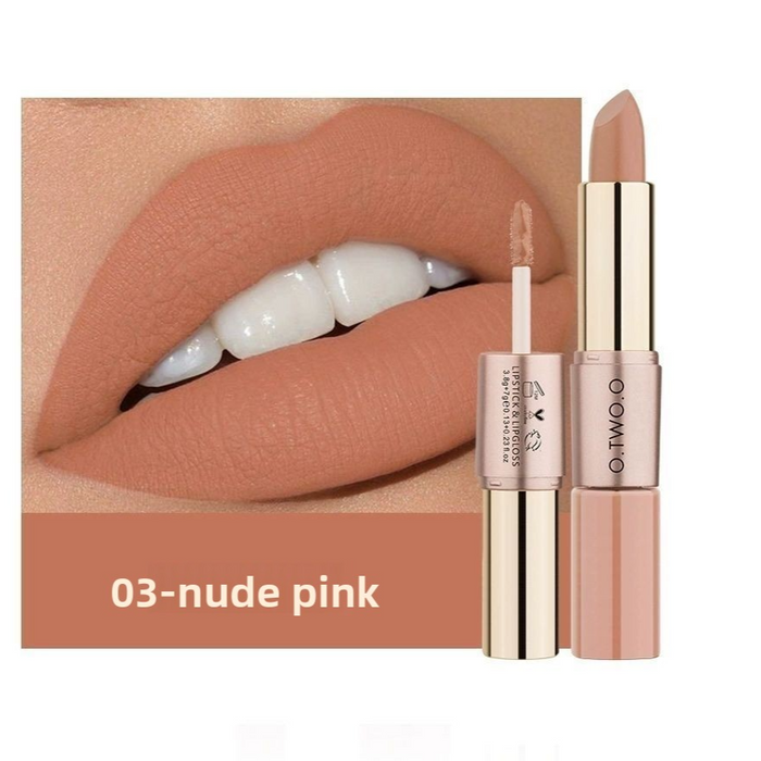double-headed lipstick lip glaze lipstick long-lasting sweat-proof waterproof