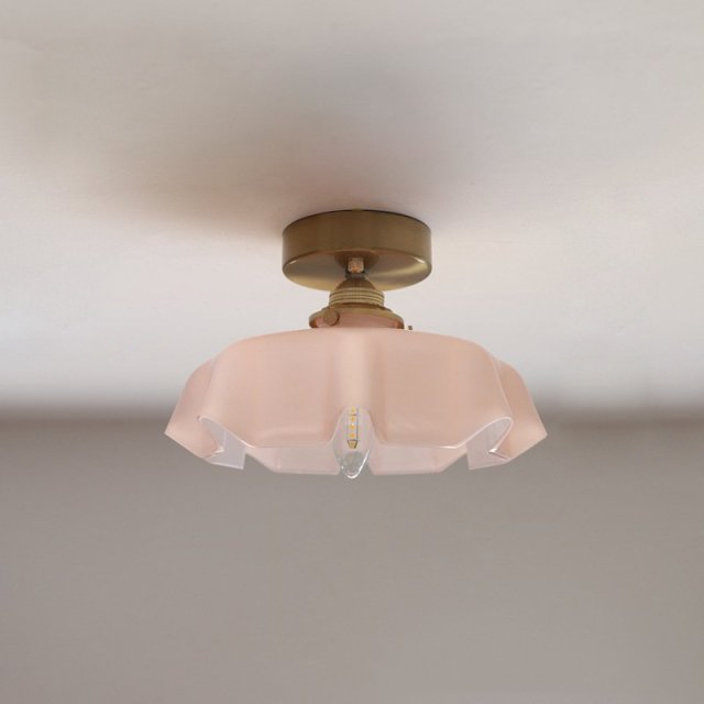 Pendant Lamp Retro Vintage Flower Glass Hanging and ceiling Light