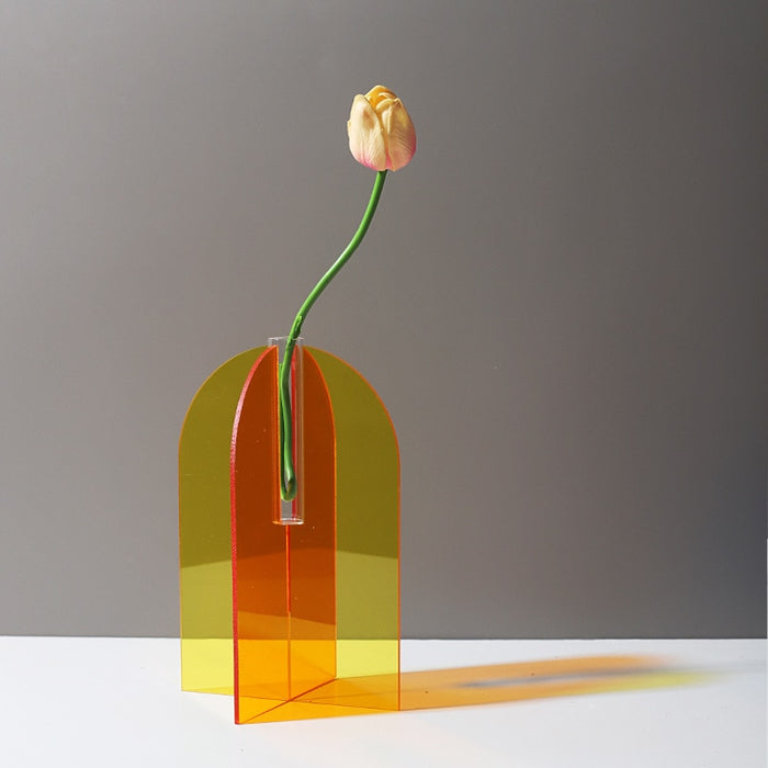 Duo Stem Acrylic Accent Vase