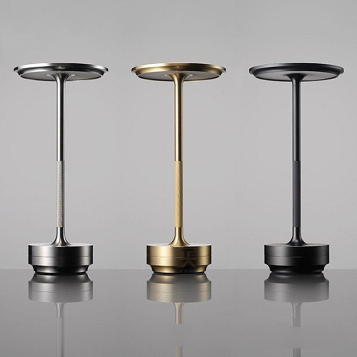Cooper Black Gold Silver Crystal LED Cordless Table Lamp for dining table and Patio Waterproof rechargeable Batteries Modern Minimalist Design Portable LED Table Lamp Luxury Design Minimalist