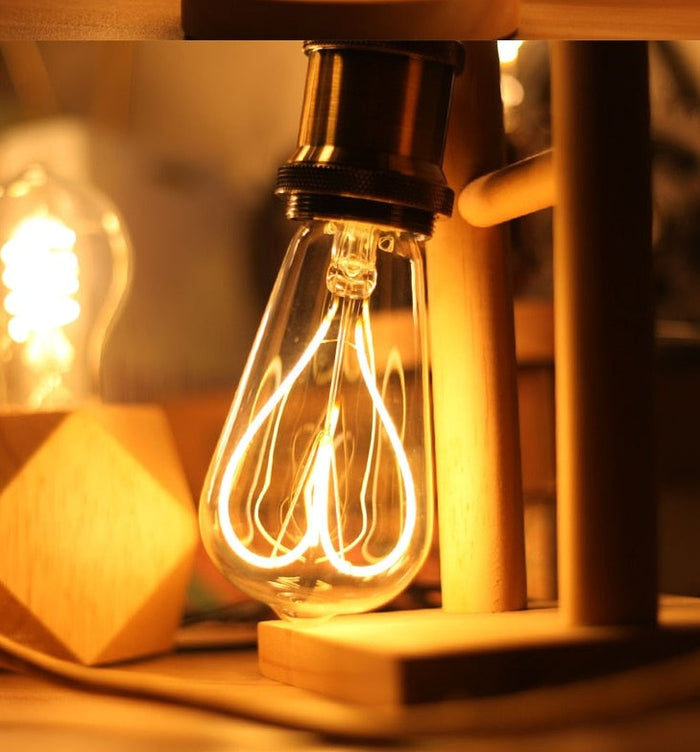 Glass LED Bulb Home Lighting Heart Edison LED Decorative Light Bulb