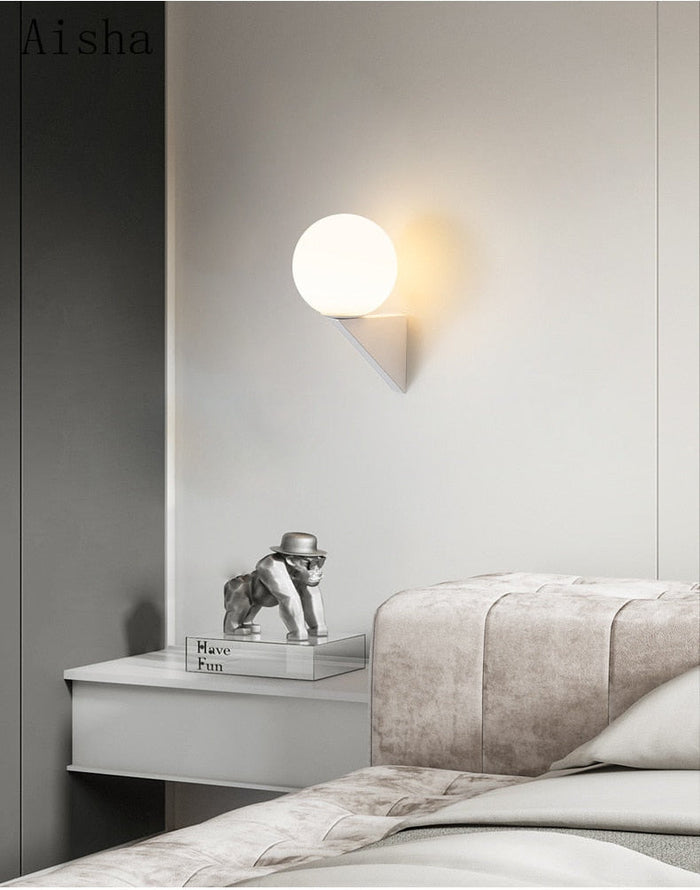 Glass Stone Pendant and Wall  Lamp