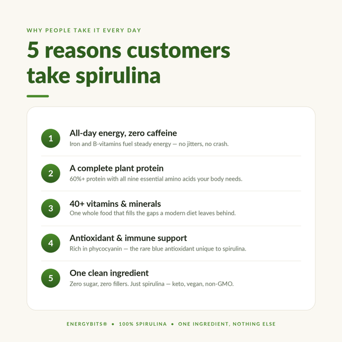 ENERGYbits® Spirulina | Large Bag