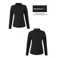 Evans Qtr Zip Ladies- L