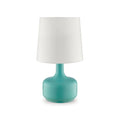 Farah Teal 17"H Matte Teal Table Lamp