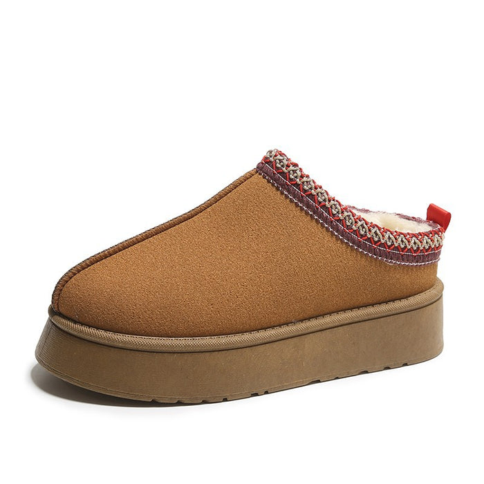 Fashionable Winter Women Snow Boots Warm Slip-on Platform Shoes