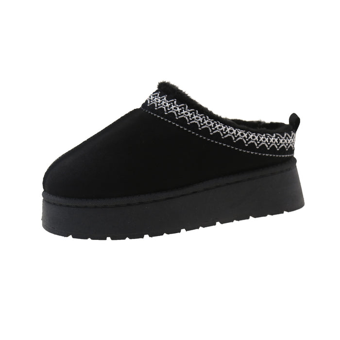 Fashionable Winter Women Snow Boots Warm Slip-on Platform Shoes
