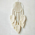 Handmade macramé wall hanging feather boho décor cotton dream catcher
