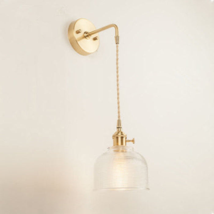 Wired Bell Wall Lamp / Green