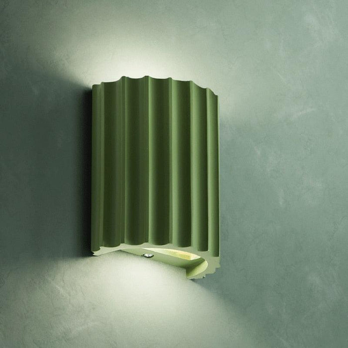 Fisar LED Wall Lamp textured resin and iron sconce 5.5x3.1x6.5 in G9 LED warm cool CCC certified