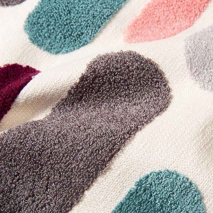 square polyester cotton woven embroidery colorful pattern cushion cover