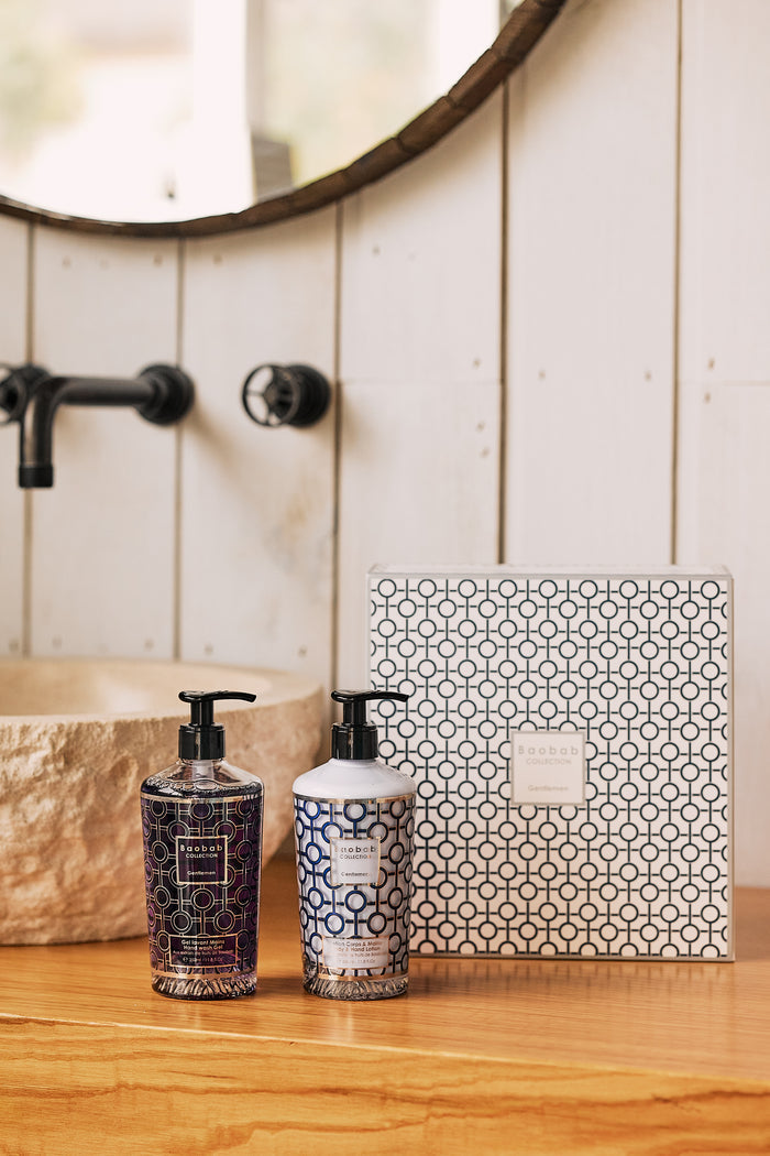 GIFT BOX GENTLEMEN BODY & HAND LOTION AND HAND WASH GEL - BAOBAB COLLECTION