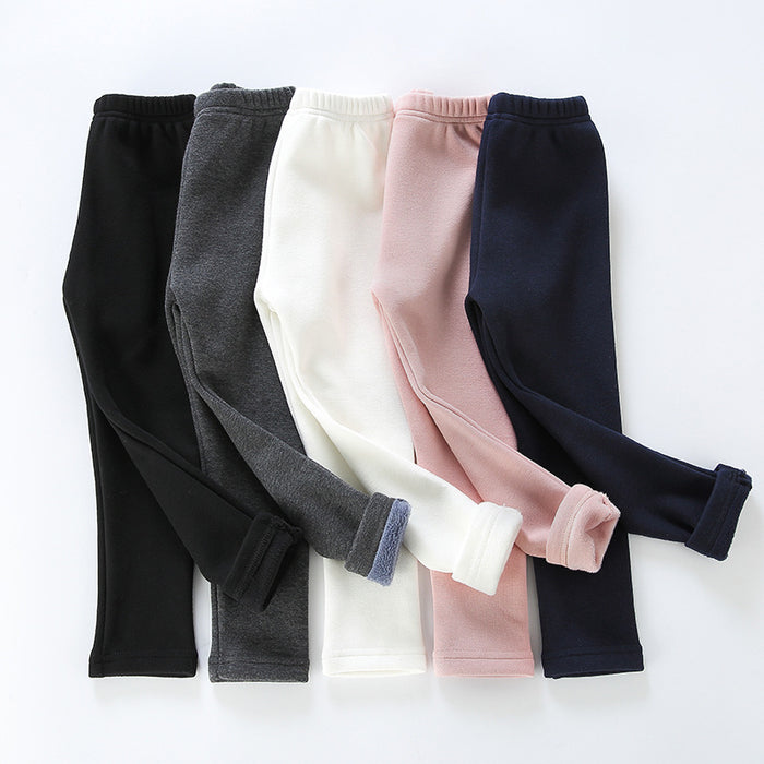 Girls Winter Elastic Leggings