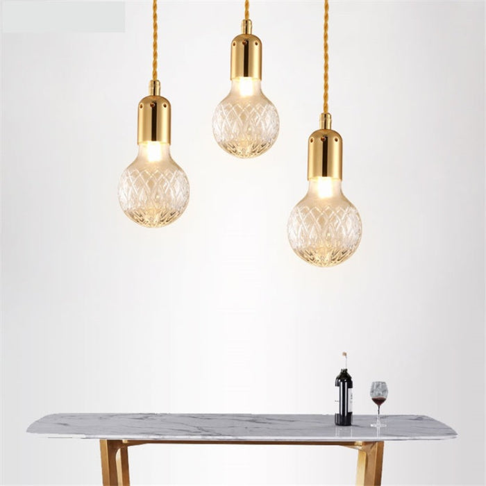 Home Lighting Crystal Pendant Light Led Hanging Lamp for Kitchen Home