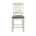 Granby Counter Height Chair in White & Brown (Set of 2)