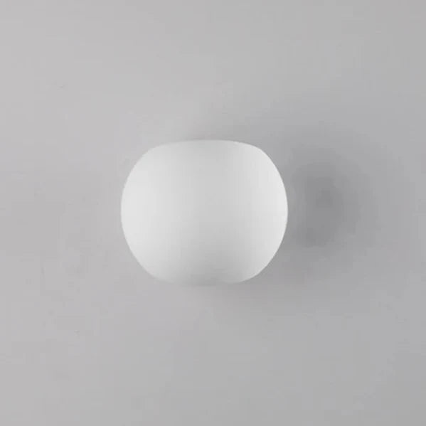 Gypsum LED wall lamp spherical wall light minimalist aesthetic wall light