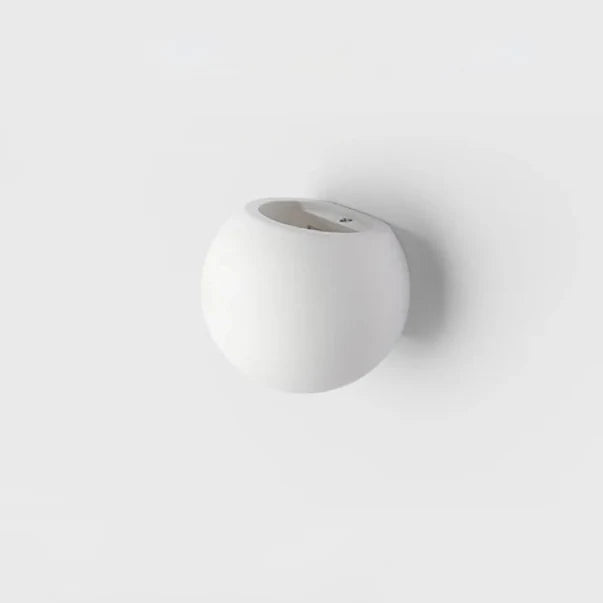 Gypsum LED wall lamp spherical wall light minimalist aesthetic wall light