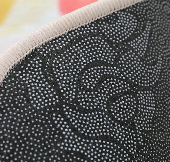 Plush Bath Mat Soft Anti-Slip Absorbent Waterproof with Playful Design
