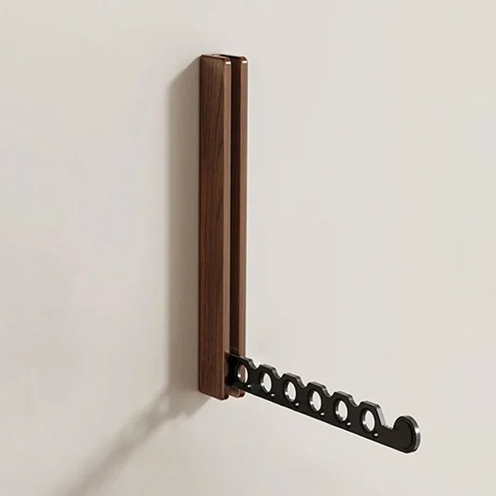 Wood Clothes Hanger Wall Mounted Drying Rack, Collapsible Design, and Invisible Clothing Organizer for Efficient Space Saving-Letifly Lights and Decor