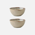 2pcs bowls Japanese 5.5-Inch ceramic breakfast bowl thickened irregular kiln salad bowl-Letifly Lights and Decor