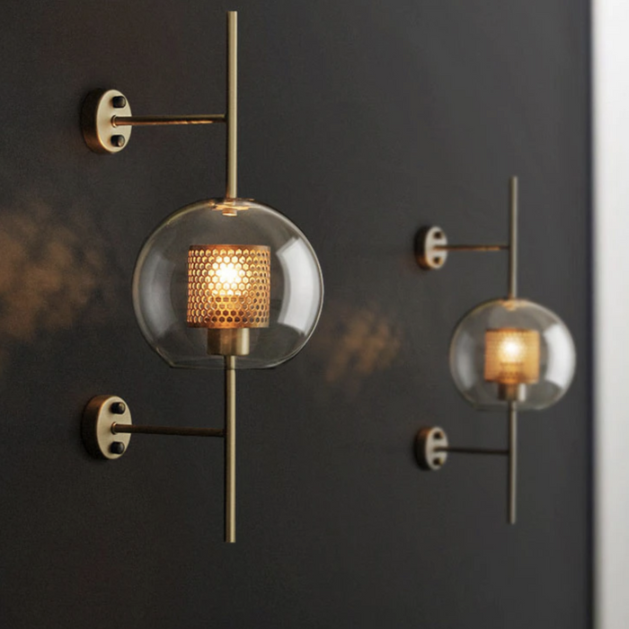 Honeycomb Glass & Metal Sconce Light - Final Sale-Letifly Lights and Decor
