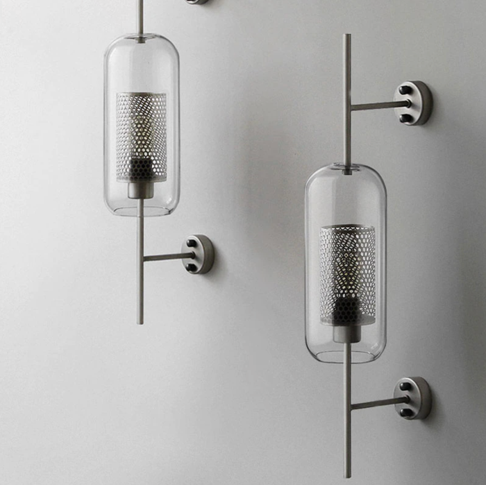 Honeycomb Glass & Metal Sconce Light - Final Sale-Letifly Lights and Decor