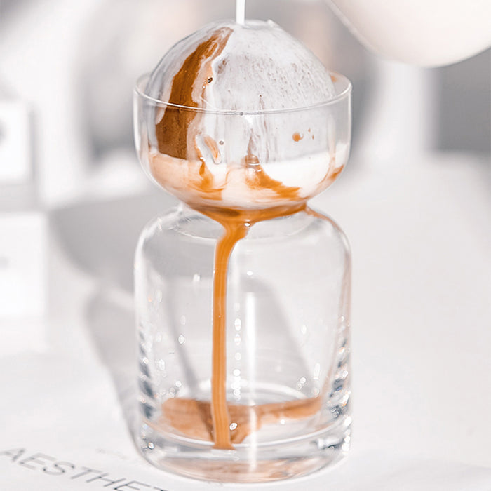 Holiday Gifts Hourglass Coffee Glass Cup Dessert Milk Bar Iced Latte