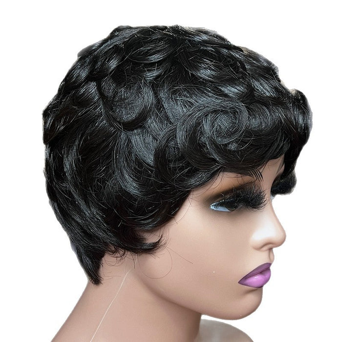 Human Hair Wig with Inner Net