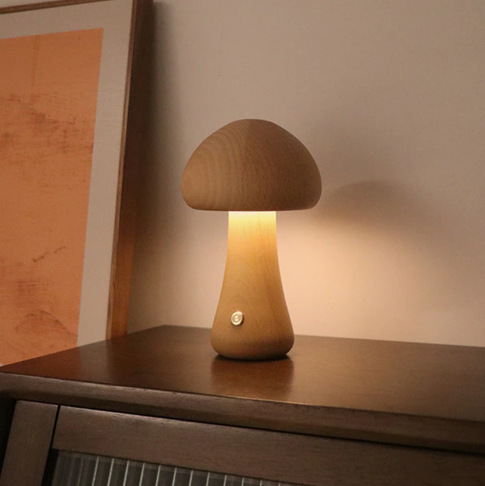 Flared Tall / Natural Wood