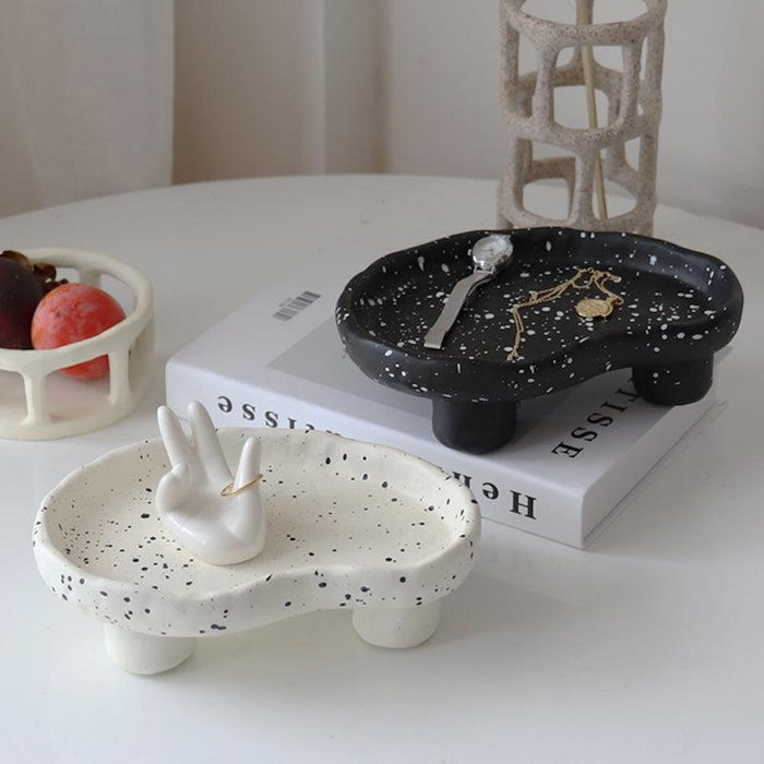 Irregular Resin Storage Tray for Decorative Accent