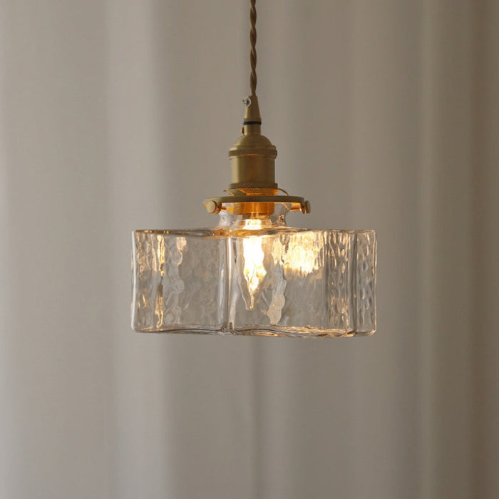 Pendant Glass Light Minimalist Creative Brass Lamp