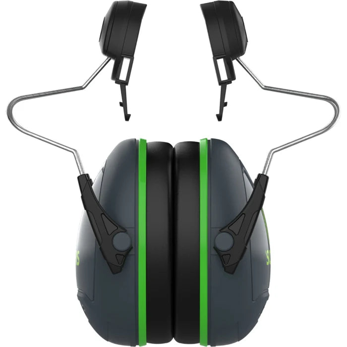 JSP® Sonis®1 Full Brim Mounted Passive Ear Muff - NRR 22 - Dark Gray - 262-AEB010-FB