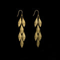 Image of the Michael Michaud Laurel Statement Wire Earrings - Web Exclusive on a black background