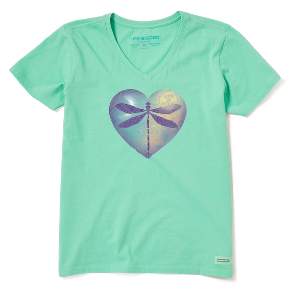Life is Good Dragonfly Heart Tee