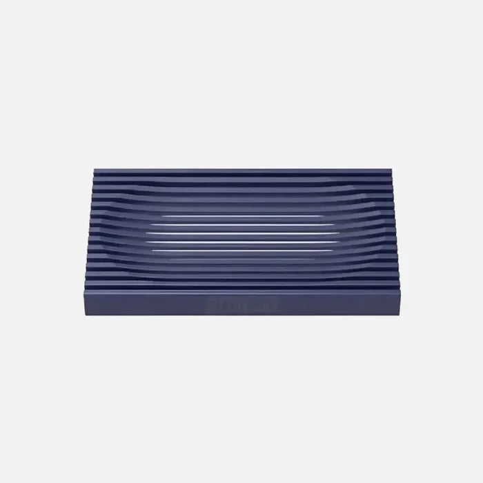 modern silicone soap dish soft glue punch-free bathroom soap holder with drain grooves non-slip design