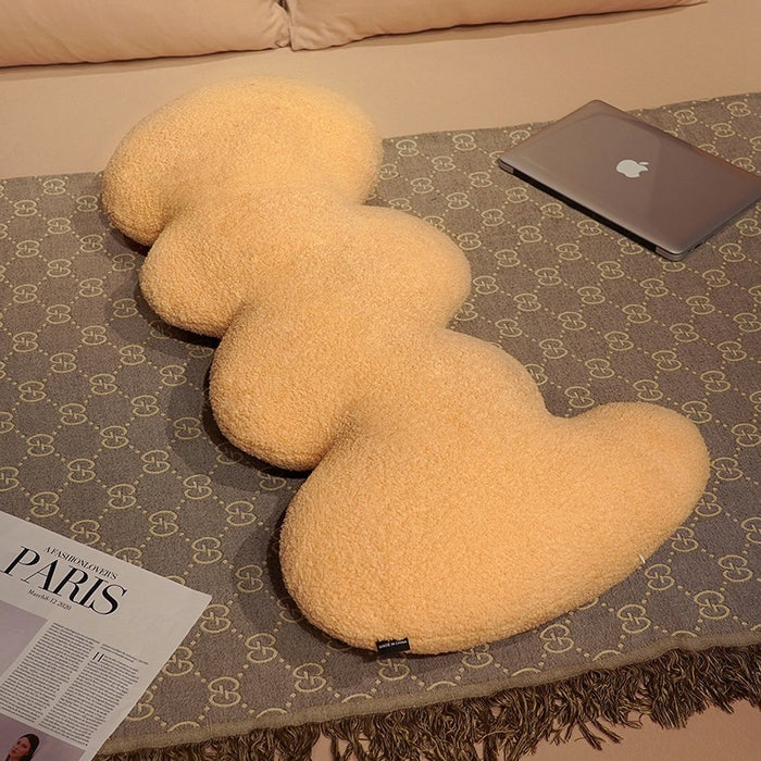 Plush Long Throw Pillow Stuffed Ripples