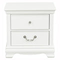 Lucida 2 Drawer Nightstand in White 2039W-4