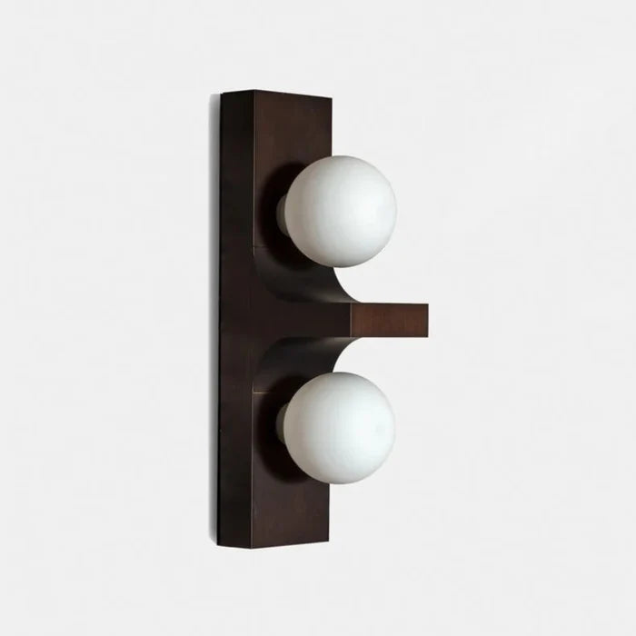 Brushed Metal Long Wall Lamp double head arc wall lighting
