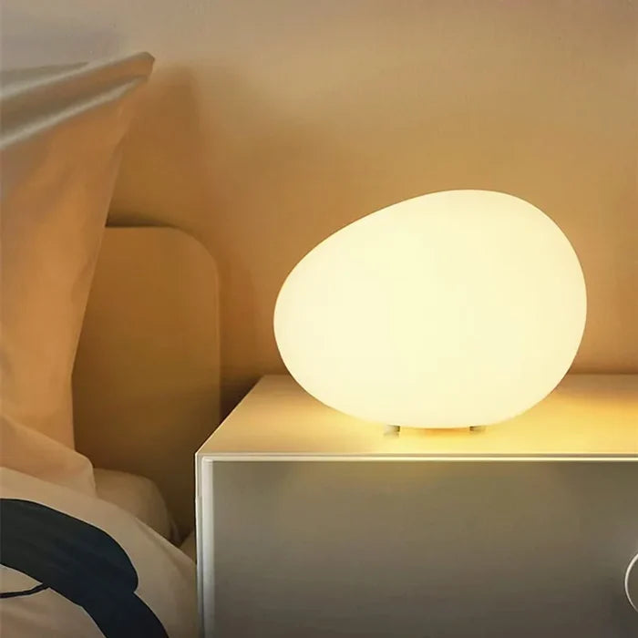 Cobblestone Night Light Modern Minimalist Atmosphere Table Top Decorative Lamp Romantic Desk Bedside Table Lamp-Letifly Lights and Decor