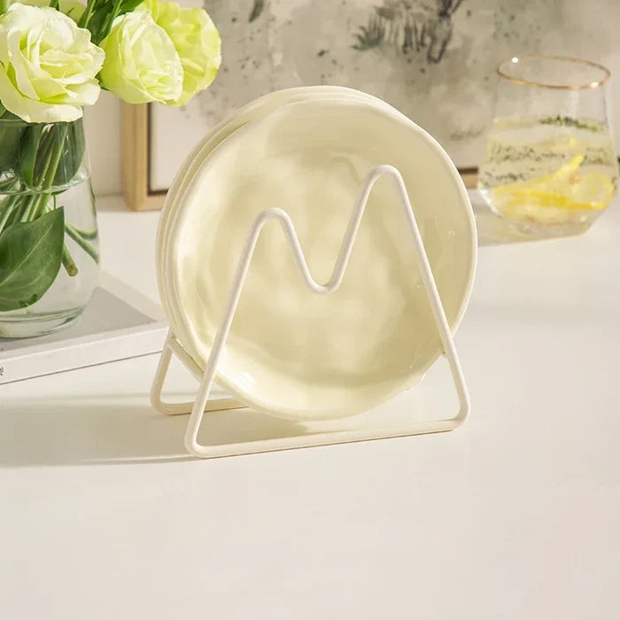 4 pcs / White / With rack