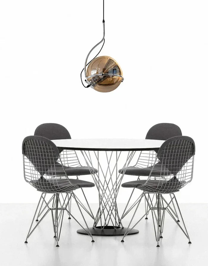 amber globe glass pendant light with iron frame modern ceiling lamp for dining room kitchen office