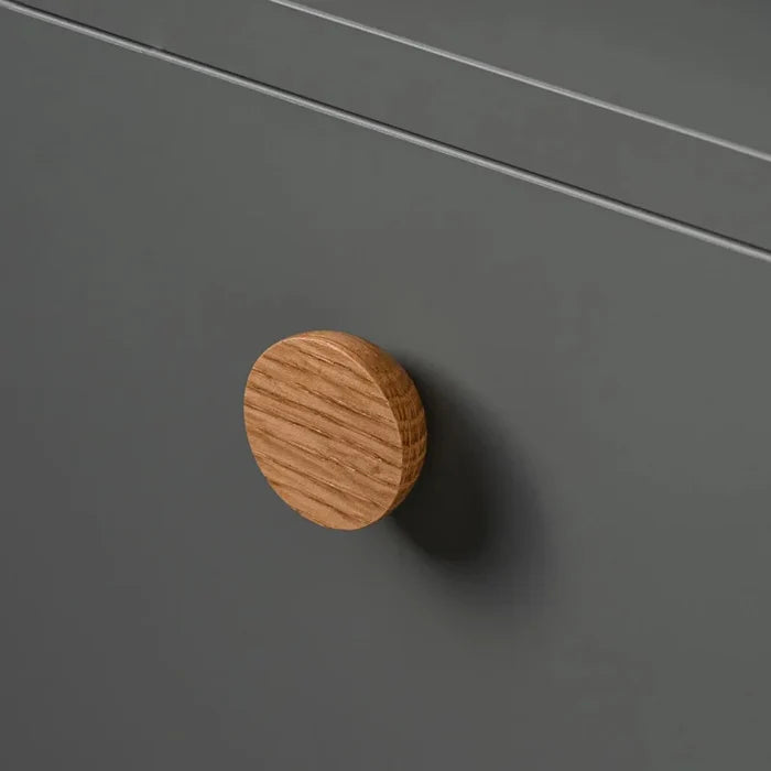 Wood Round Pull Knobs Natural Wooden Dresser Drawer Wardrobe Handle and Knobs For Cabinet Handle Furniture Hardware-Letifly Lights and Decor